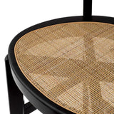 Bar Stool Alvear
Classic black finish | rattan cane webbing