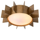 Ceiling Lamp Mario
Vintage brass finish | white glass