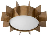 Ceiling Lamp Mario
Vintage brass finish | white glass