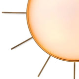 Ceiling Lamp Mario
Vintage brass finish | white glass