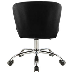 Finley Velvet Office Chair - Rich Chrome Base