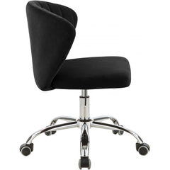 Finley Velvet Office Chair - Rich Chrome Base