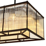Chandelier Bernardi Rectangular
Bronze highlight finish | vintage glass