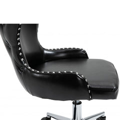 Hendrix Faux Leather Office Chair - Rich Chrome Base