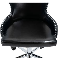 Hendrix Faux Leather Office Chair - Rich Chrome Base