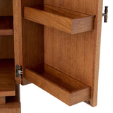Bar Cabinet Borchard
Caramel oak veneer | woven rattan | bronze finish