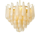 Chandelier Chaves S
Champagne-colored glass | antique brass finish