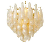 Chandelier Chaves S
Champagne-colored glass | antique brass finish