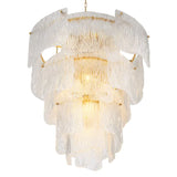 Chandelier Asinara L
Antique brass finish | textured glass