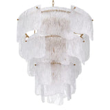Chandelier Asinara L
Antique brass finish | textured glass