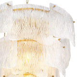 Chandelier Asinara L
Antique brass finish | textured glass