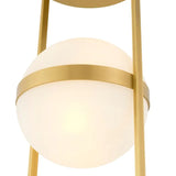 Ceiling Lamp Dover
White glass | antique brass finish