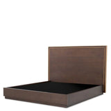 Bed Frame Camelot King size
Brown oak veneer | brushed brass finish