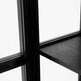 Cabinet San Bernardino
Classic black finish | clear glass | bronze finish
