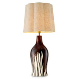 Table Lamp Beatriz
Brown drip-effect | vintage brass finish