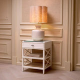 Table Lamp Lorena
White drip-effect | vintage brass finish