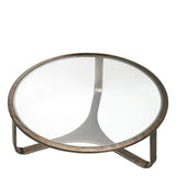 Coffee Table Cambronne Bronze finish | clear glass top