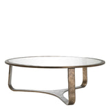 Coffee Table Cambronne Bronze finish | clear glass top