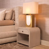 Nightstand Rhodes
Washed oak veneer | bronze finish
