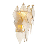 Wall Lamp Rhombus
Antique brass finish | handmade glas