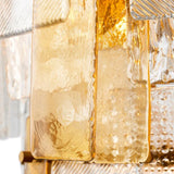 Chandelier Cassiano
Textured glass | antique brass finish