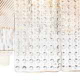 Chandelier Cassiano
Textured glass | antique brass finish