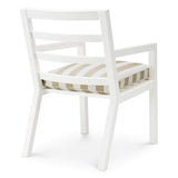 Outdoor Dining Chair Delta
Matte white finish | florent beige