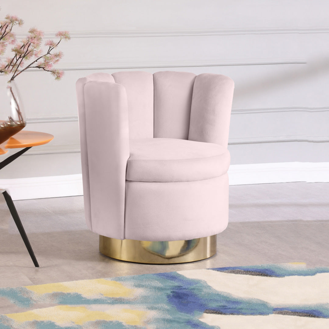 Lily Velvet Swivel Accent Chair