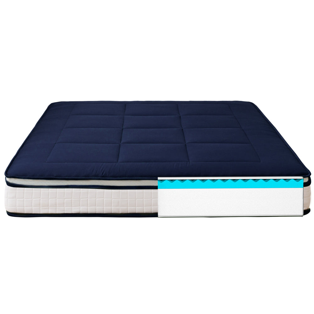 DreamLux Supreme 6" Pillow Top Futon Mattress, Navy