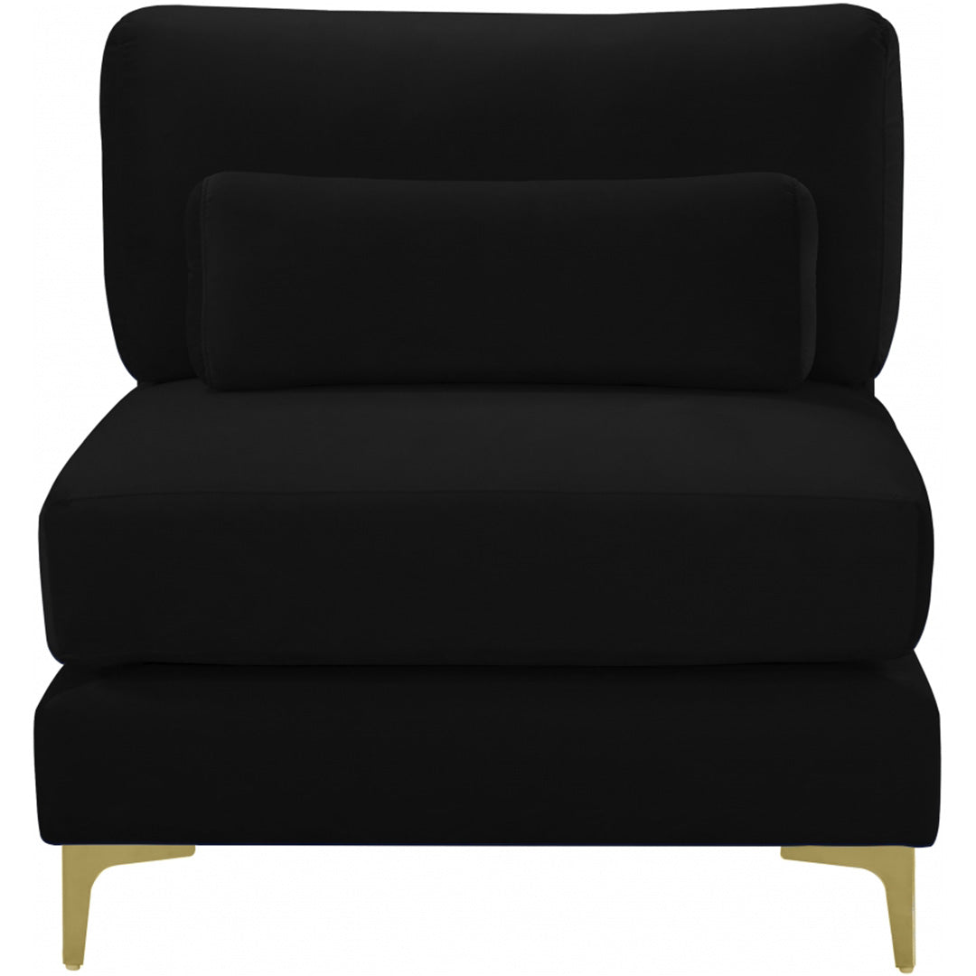 Julia Velvet Modular Armless Chair