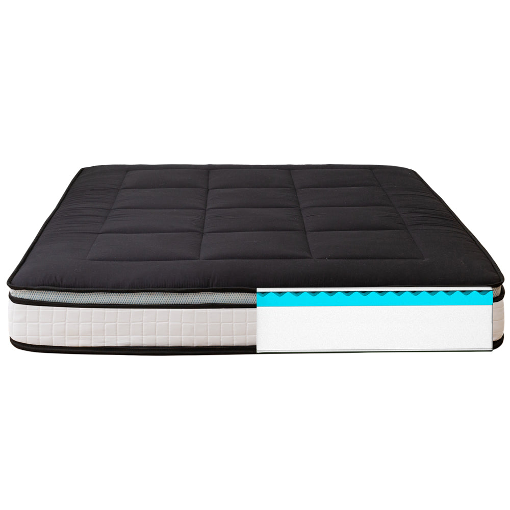 MAXYOYO Padded Japanese Floor Mattress, Black Foldable Roll Up Futon Mattress