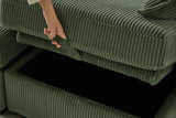 HARLOW 114" Corduroy Sofa w/ Storage