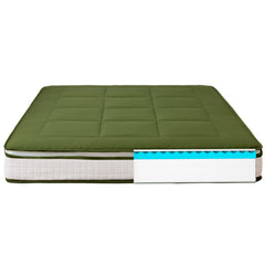 MAXYOYO Padded Japanese Floor Mattress, Green Foldable Roll Up Futon Mattress