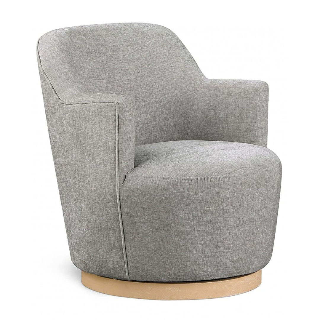 Clarita Chenille Fabric Swivel Accent Chair