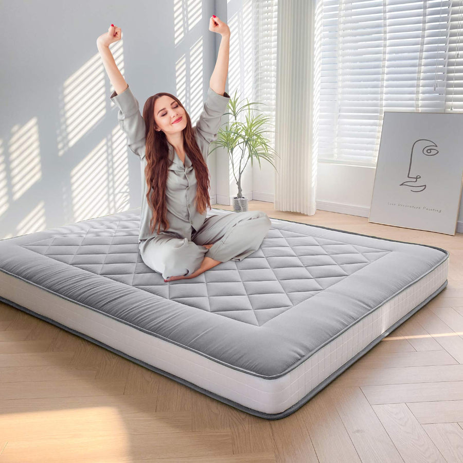 MAXYOYO Padded Japanese Floor Mattress, Grey style