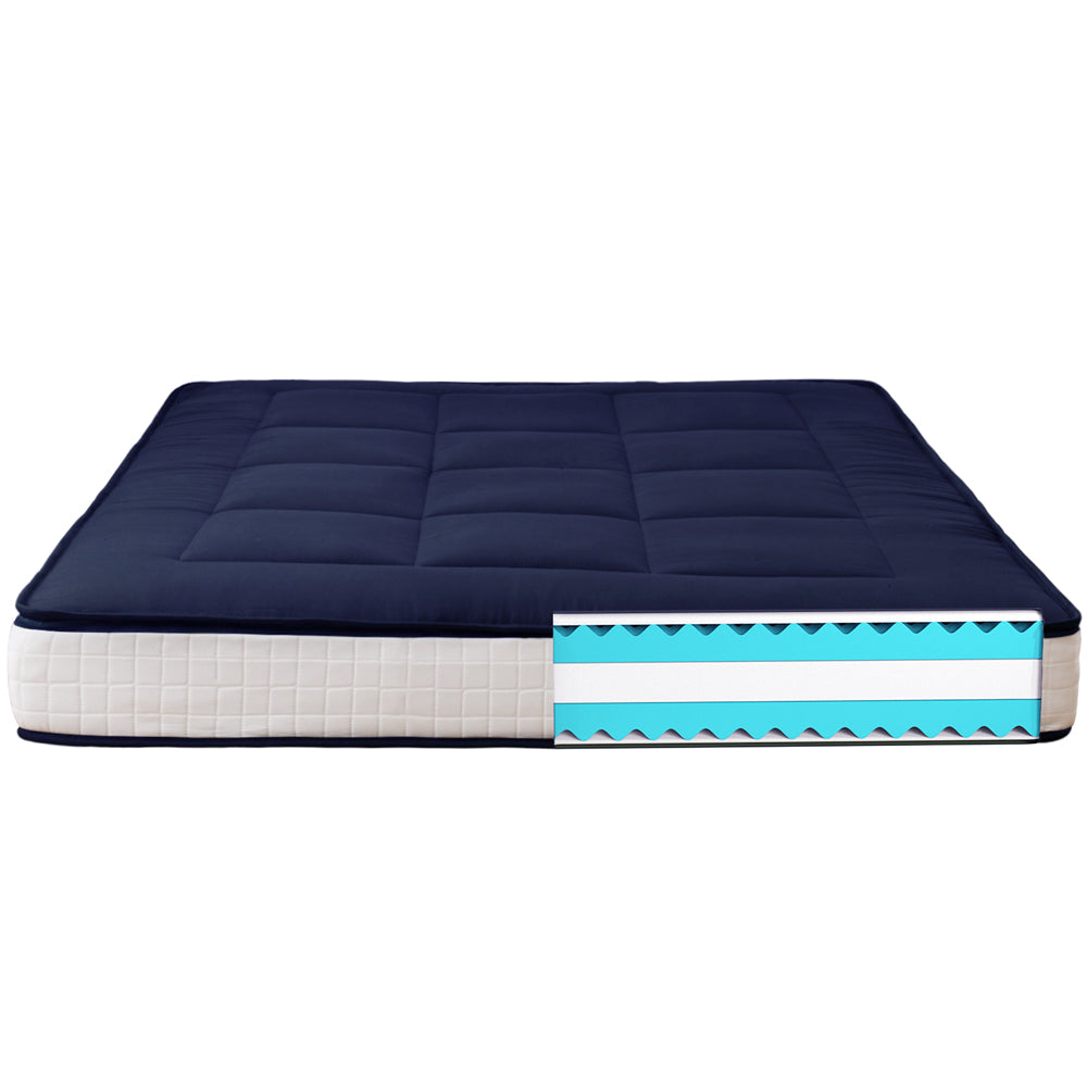 MAXYOYO Padded Japanese Floor Mattress, Portable Floor Futon Mattress, Navy