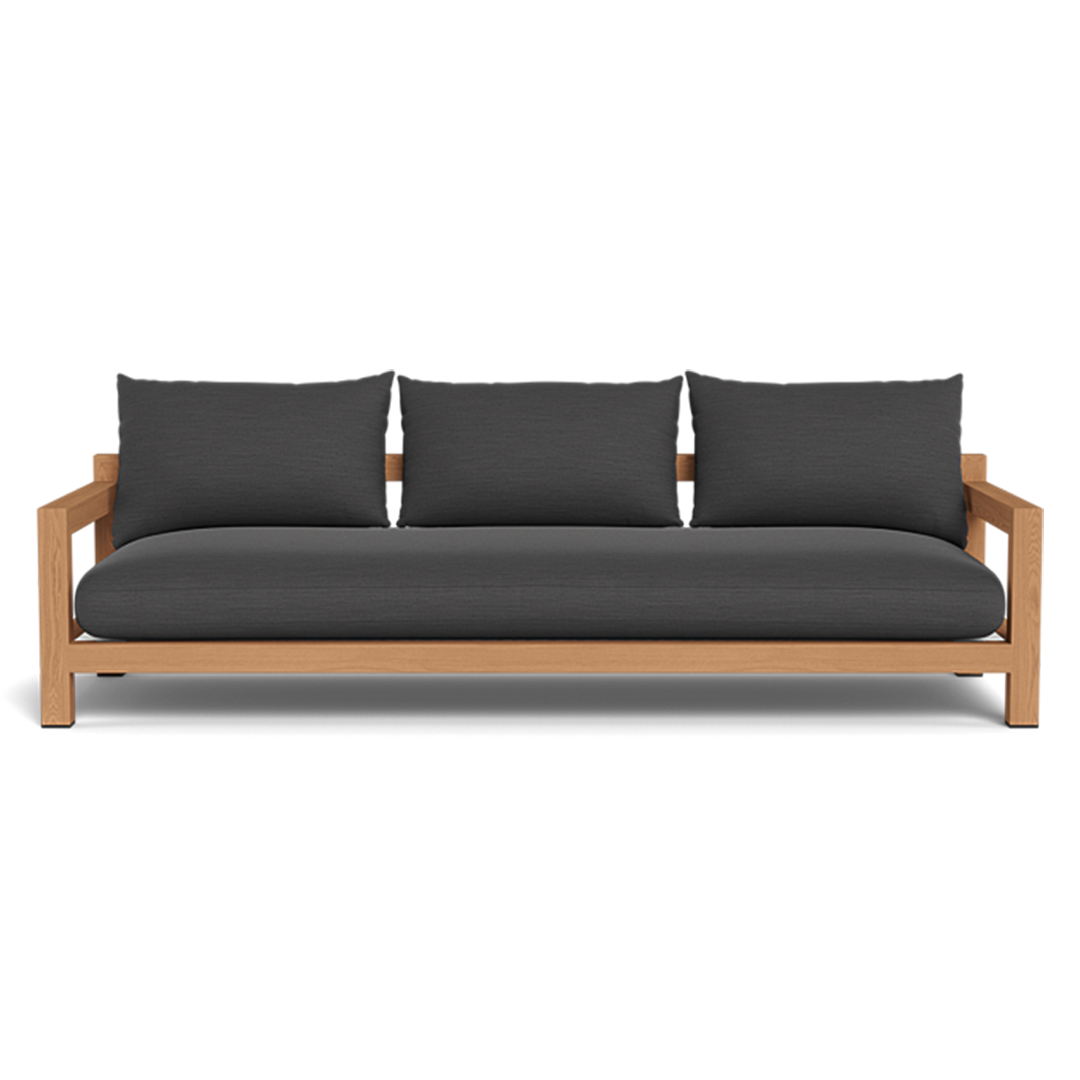 Pacific 3 Seat Sofa (Teak Natural / Panama Grafito / Batyline White)