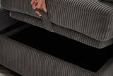 HARLOW 114" Corduroy Sofa w/ Storage