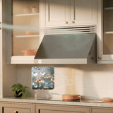 CIARRA Professional Series 304 Stainless Steel 30 inch 950 CFM Under Cabinet Range Hood with 4-Speed Levels and Smart Control | CAS30928A-OW