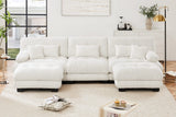 CLOUDIES 134" Sofa 3 Seater with 2 Ottoman