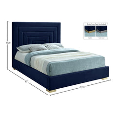 Nora Velvet Queen Bed