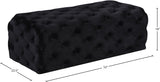 Casey Contemporary Ottoman: Elegant Deep Tufting & Plush Comfort for a Glamorous Living Space