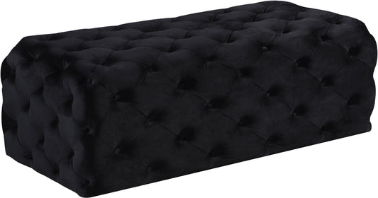 Casey Contemporary Ottoman: Elegant Deep Tufting & Plush Comfort for a Glamorous Living Space