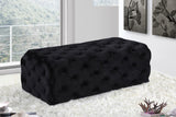 Casey Contemporary Ottoman: Elegant Deep Tufting & Plush Comfort for a Glamorous Living Space