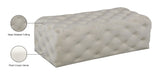 Casey Contemporary Ottoman: Elegant Deep Tufting & Plush Comfort for a Glamorous Living Space
