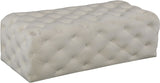 Casey Contemporary Ottoman: Elegant Deep Tufting & Plush Comfort for a Glamorous Living Space
