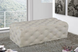 Casey Contemporary Ottoman: Elegant Deep Tufting & Plush Comfort for a Glamorous Living Space