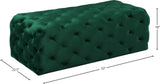 Casey Contemporary Ottoman: Elegant Deep Tufting & Plush Comfort for a Glamorous Living Space