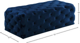 Casey Contemporary Ottoman: Elegant Deep Tufting & Plush Comfort for a Glamorous Living Space