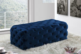 Casey Contemporary Ottoman: Elegant Deep Tufting & Plush Comfort for a Glamorous Living Space
